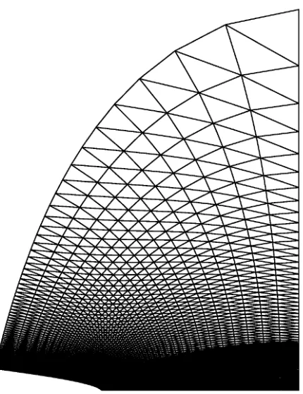 Figure 5.2: FE grid used in the simulation process.