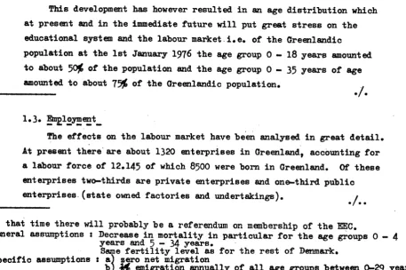 TabLe IPopulation forecast 