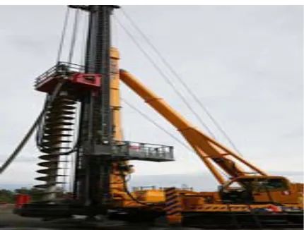 Figure 4. The steps of continuous flight auger (CFA) piles. 