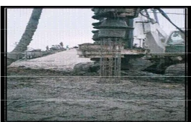 Figure 7. Drilling and concreting of pile by (CFA). 