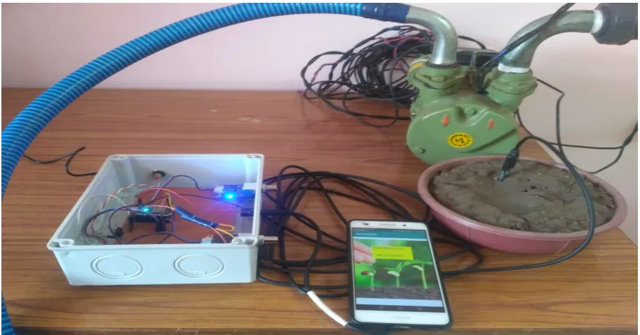 Figure 2: Schematic diagram of Android mobile based smart water- saving Irrigation system