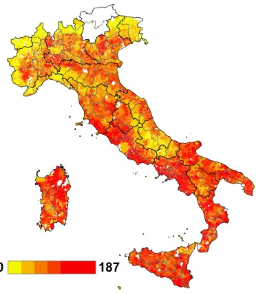 Figure 2: Ghost Building Intensity (per 1,000 land registry parcels)