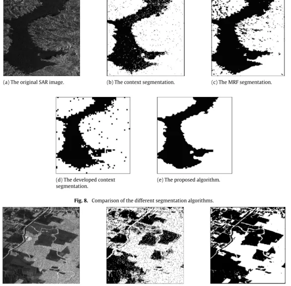 Fig. 8. Comparison of the different segmentation algorithms.