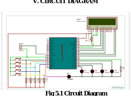 Fig 5.1 Circuit Diagram  