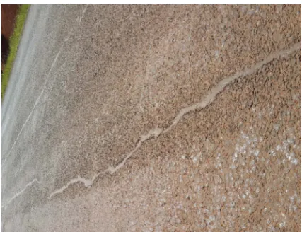 Figure 3. Core cutting on road surface. 