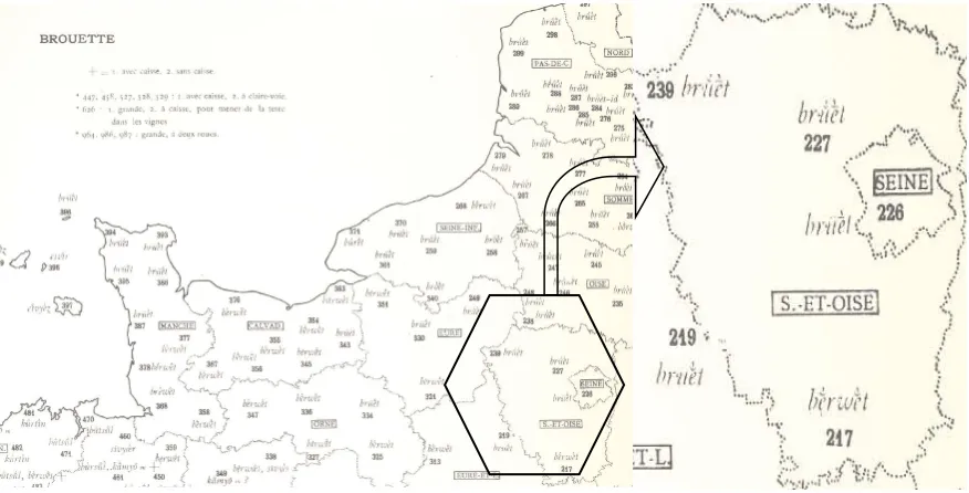 Figure 1: ALF map No 177 Seine et Oise - Brouette 
