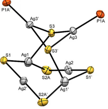 Figure 2-4 
  The molecular structure of 8 in the solid state. Hydrogen and carbon atoms are omitted 