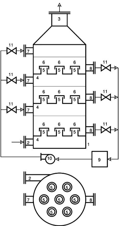 Figure 1. Absorption-adsorption apparatus. 