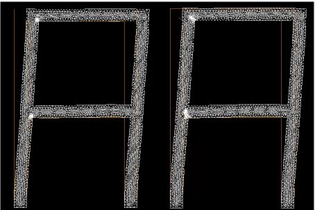 Fig. 1(a): Finite Element Mesh with initial cracks Fig. 2(b): Finite Element Mesh with propagated cracks 