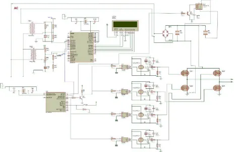 Figure 6: Circuit Diagram for single phase induction motor  p.f correction using PLC