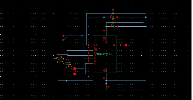 Fig 3.3-c: simulation setup for the test circuit of proposed CAM cell for bit 0. 