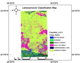 Figure 4. Classified map of study area. 