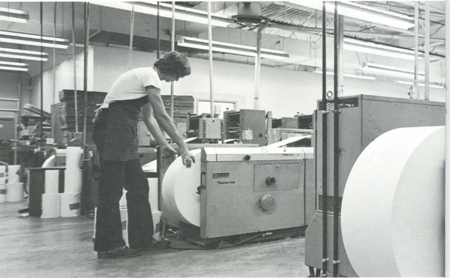 Graphic Arts-Forms  Printing  Two printing plants-one  on the  East Coast and one on the West  Coast-provide  the delivery and  support our users need