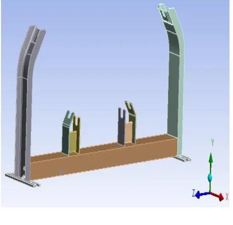 Figure 1.3: Geometry 1 & Base frame design 