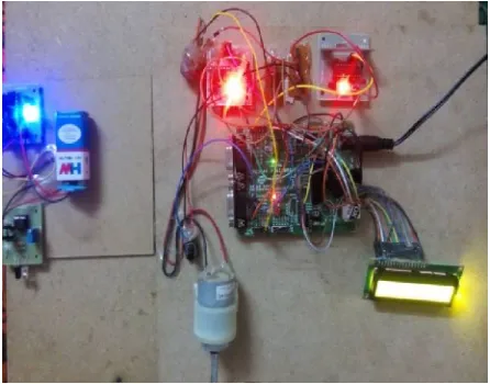 Fig 4: Hardware implementation of the module  