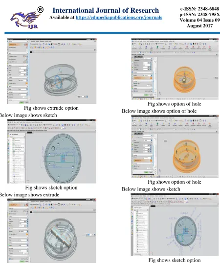 Fig shows option of hole  Below image shows option of hole 