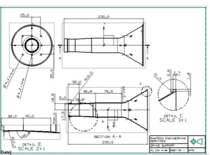 Fig. isometric view of the spindle and tool 