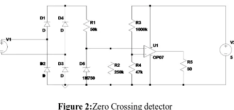 Figure 2:Zero Crossing detector 