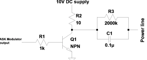 Figure 3: Power Amplifier and Coupling Circuit 