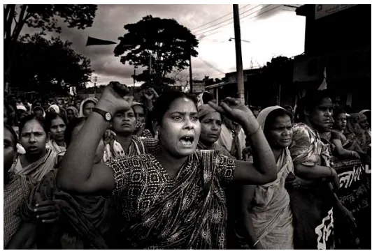 Figure 2:   Adivasi and Bangalee women’s resistance 