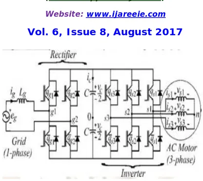 Fig. 1.Conventional single-phase to three-phase 