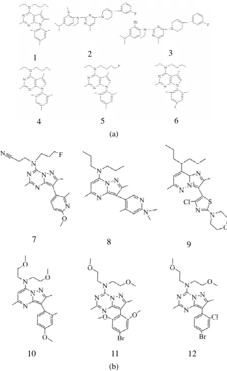 Figure 2.d] pyrimidin-4-yl] H-pyrrolo[2,3-d] pyrimidin-4-yl]- amine; (b) CRF1 receptor antagonists: (7) 3-{(3-Fluoro-propyl)- [8-(6-methoxy-2-methylpyridin-3-yl)-2,7-di-methyl-pyrazolo [1,5-a][1,3,5] triazin-4-yl]-amino}-propionitrile