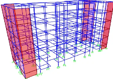Figure 6.2 Pushover Curve of an Existing Building in X direction  
