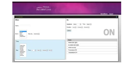 Figure 6: - Automation interface (system configuration) 