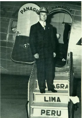 Figure 3 - Brundage arrives in Lima, Peru in 1940.64