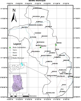 Figure 1. Map of the study area. 