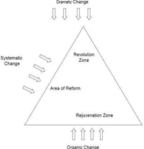 Figure V - The triangle of change 