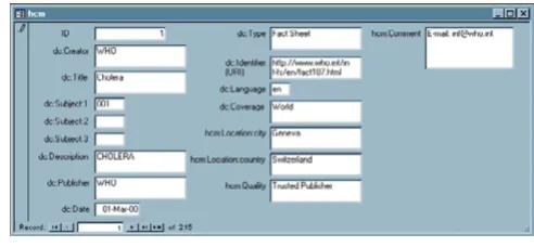 Figure 9Screenshot of HCM Web Server Control Paneldatabase we are connecting to in ArcView (HCM.MDB) isshown registered on HCM server (a Windows 2000/NT 5 IISScreenshot of HCM Web Server Control Panel (only accessi-ble by server administrator)
