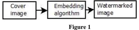 Figure 1 shows the watermarking embedding process. 