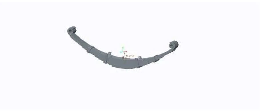 Fig 4.2 leaf spring sketcher with all dimensions 