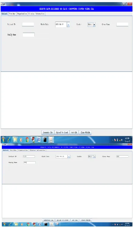 Fig 3 Enter the patient information: 