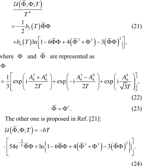 Figure 1T and 0240that of model B with crossovers. The transition temperatures for the chiral and deconfinement crossovers almost coincide
