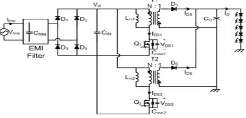 Figure 1 Interleaved Flyback converter. 