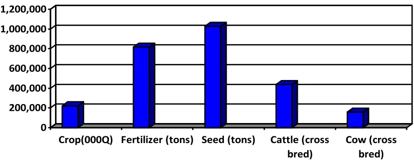 Figure 2. Situation of agriculture of Ethiopia in 2013. Source: Prepared by the author