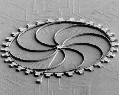 Figure 1-2. Delphi‘s metal ring gyroscope (reproduced from the website of Silicon Sensing Systems Japan Ltd.) 