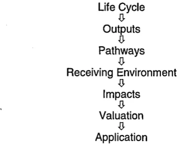 Figure 6.1 Schematic Relationship Between Life Cycle. Resultant Impacts, and 