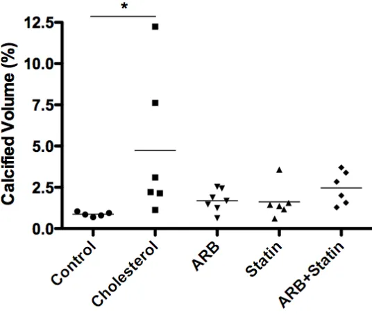 Figure 3.3: Pharmaceutical intervention slows progression of atherosclerotic 