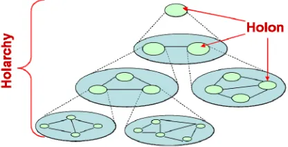 Figure 1. A holarchy—organization of holons.