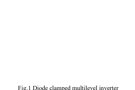 Fig.1 Diode clamped multilevel inverter 
