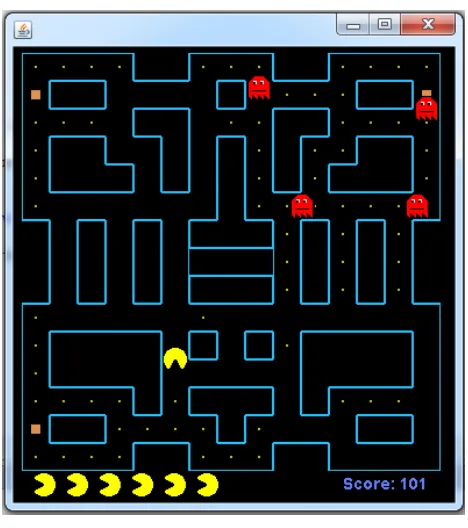 Figure   7:   Screen   captured   from   the   TileGame   game   
