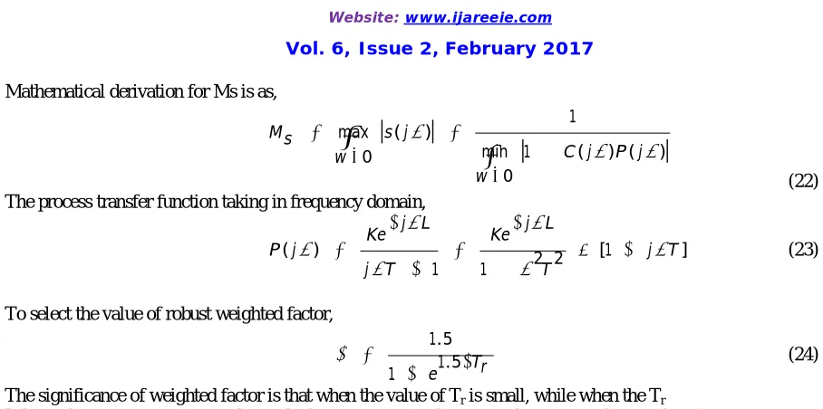 Figure 3 presents a comparison of the MIMC-PID with Liu and Lee methods by introducing a unit step change of load disturbance at t=10 sec