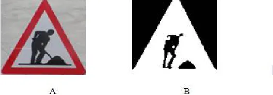 Fig. 3 Original image with its corresponding grayscale and binary image 