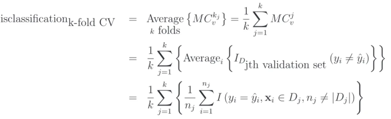 Table 2.3: 10-fold cross validation (iteration process).