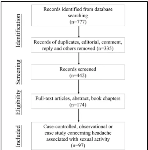 Figure 1. The selection process according to the PRISMA. 