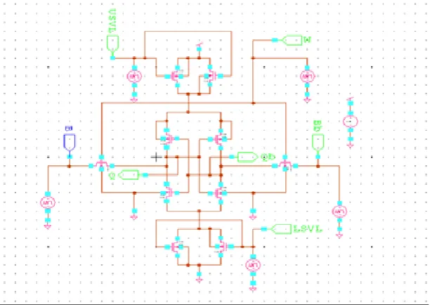 Fig.7: Circuit of 6T SRAM using SVL technique 