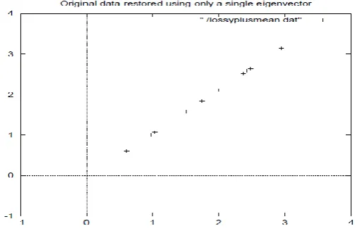 Figure 4.5: The reconstruction from the data that was derived using only a single eigenvector 